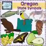 Oregon State Symbols Clip Art