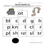 OT Word Family Worksheet