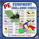 PE Equipment Challenge Cards: Tumbling Mat Tasks