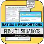 Percent Applications & Proportional Relationships QUIZ