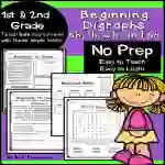Phonics / Digraphs for 1st and 2nd Grade: Beginning Sounds: SH, TH, WH and PH