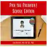 Pick the Pronoun! School Edition - BOOM Cards
