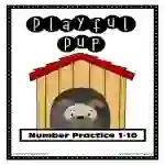 Playful Pup Number Matching Activity