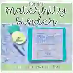 Preppy Maternity Binder
