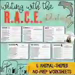 R.A.C.E. Strategy Practice: Animals Worksheets