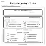 Recording a Story or Poem Worksheet