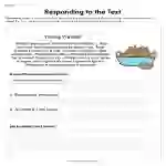 Responding to the Text Worksheet