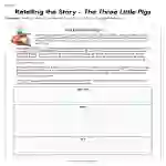 Retelling the Story The Three Little Pigs Worksheet