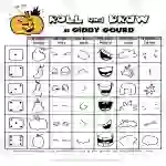 Roll and Draw A Giddy Gourd Game Sheet