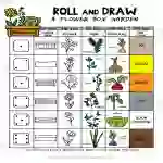 Roll and Draw Spring Fun - A Flower Box Game Sheet