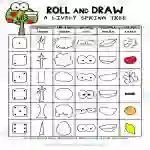 Roll and Draw Spring Fun - A Lively Tree