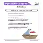 Sailing Away Third Sight Words Reading Comprehension Worksheet