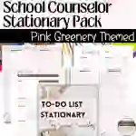 School Counselor Stationary Pack-- Printable Planners and To-Do Lists