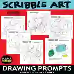 Scribble Art Doodle and Drawing Prompts