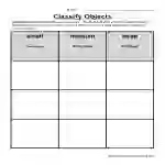 Size Classification Worksheet by Teach Simple