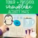 Snowflake Activity Mats | Toddler and Preschool Activities