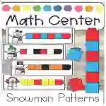 Snowman Patterns Math Center