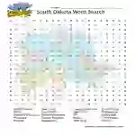 South Dakota Word Search Worksheet