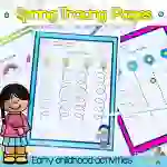 Spring Preschool Toddler Fine Motor Tracing Lines Pre Writing Sheets