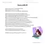 Starts With M Reading Comprehension Worksheet