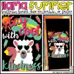 Stay Cool with Kindness Summer End of Year Bulletin Board Kit, Door Decoration Set, or Poster