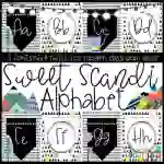 Sweet Scandinavian Modern Alphabet