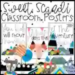Sweet Scandinavian Modern Classroom Posters