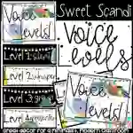 Sweet Scandinavian Modern Voice Levels Posters