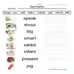 Synonyms Word Bank Worksheet