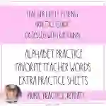 Teacher Life Hand Lettering Practice Guide - Rae Dunn Inspired