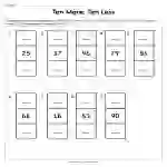 Ten More Ten Less Worksheet