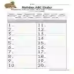 Thanksgiving Alphabetical Order Worksheet