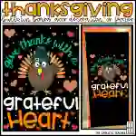Thanksgiving November Bulletin Board Kit, Door Decoration Set, or Poster