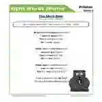 The Black Bear Primer Sight Words Reading Comprehension Worksheet
