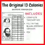 The Original Thirteen Colonies: Graphic Organizer