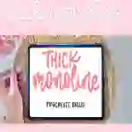 Thick Monoline Procreate Brush