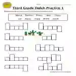 Third Grade Sight Words A to E Worksheet
