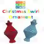 TinkerCAD step-by-step instructions for Christmas Swirl Ornament