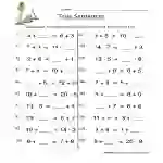 True Number Sentences Worksheet