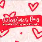 Valentine's Day Hand Lettering Workbook