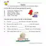 Verb Fill in the Blank Worksheet