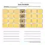 Verb Scrabble Worksheet