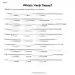 Verb Tenses Fill in the Blank Worksheet