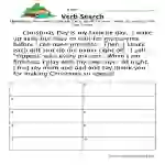 Verbs Story Search Worksheet