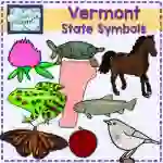 Vermont State Symbols Clip Art