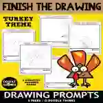 Wacky Turkey Finish the Drawing Prompts