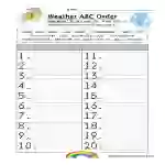 Weather Alphabetical Order Worksheet by Teach Simple