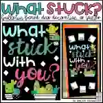 What Stuck? Cactus Daily/Weekly Assessment Bulletin Board Kit, Door Decoration Set, or Poster