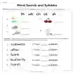 Word Sounds and Syllables Worksheet
