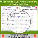 Write multi-digit whole numbers in expanded form